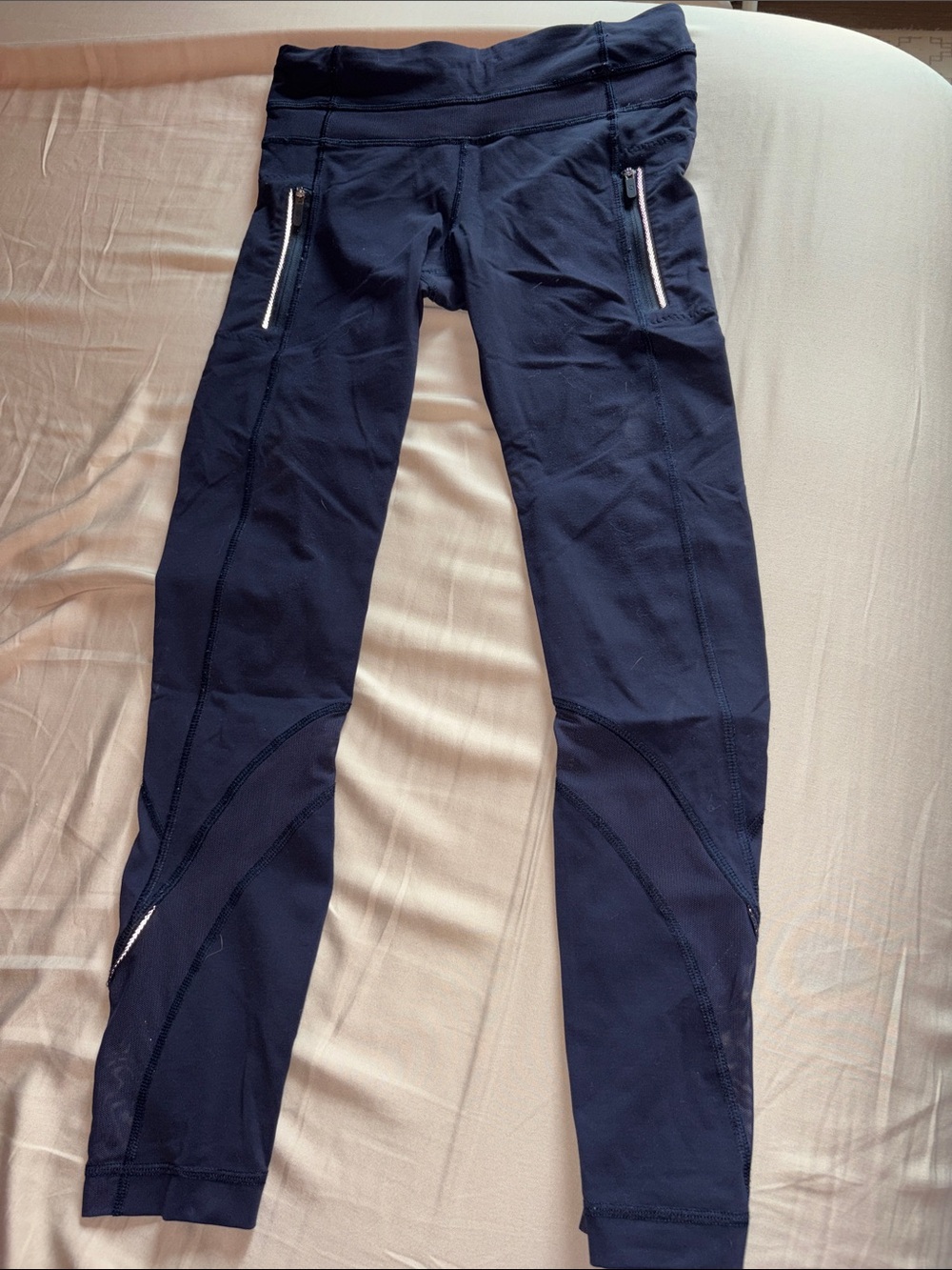 lululemon athletica Navy Zip-Pocket Leggings